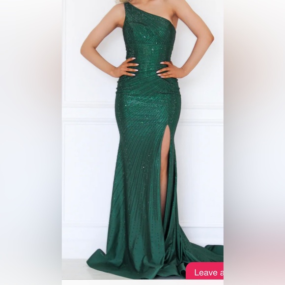 Sherri Hill 54854 One Shoulder Prom Dress - Picture 2 of 4